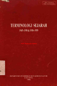 Image of Terminologi Sejarah 1945-1950 & 1950 - 1959
